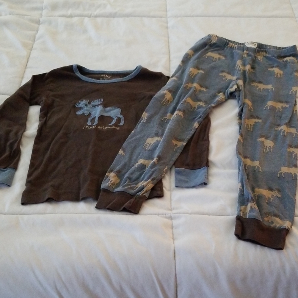 Hatley I moose be dreaming pj set - Picture 2 of 6
